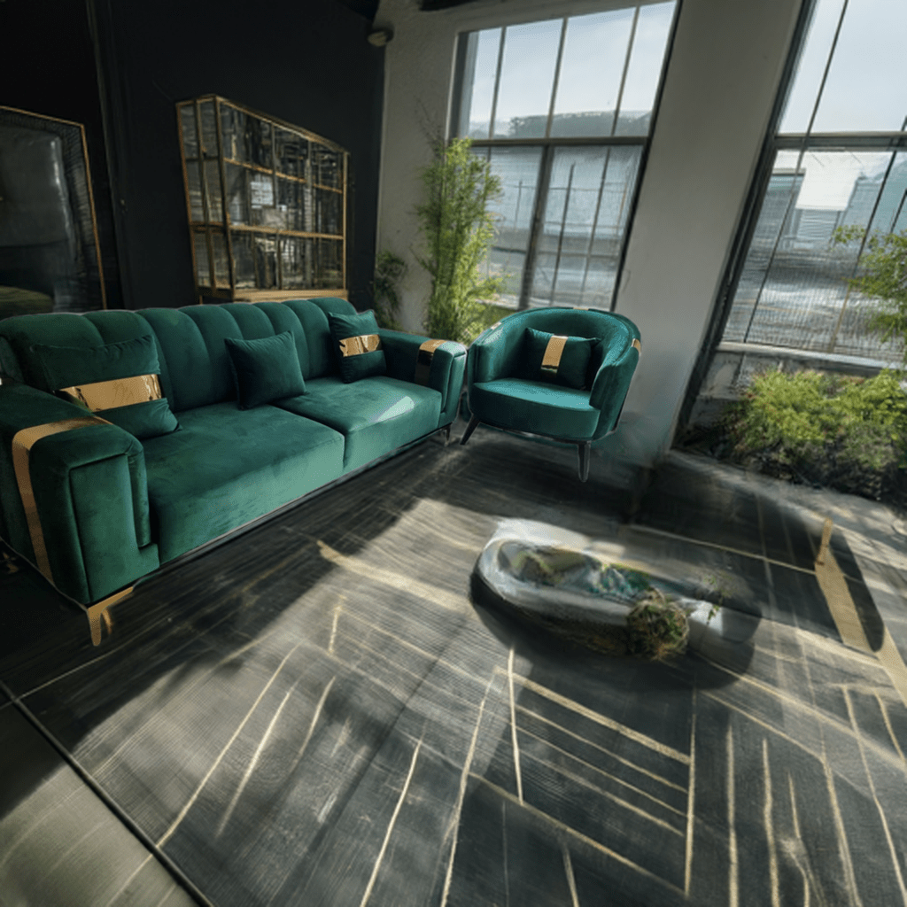 The Lyon Sofa sets in Luxury Velvets - MOOAZAA SHOP
