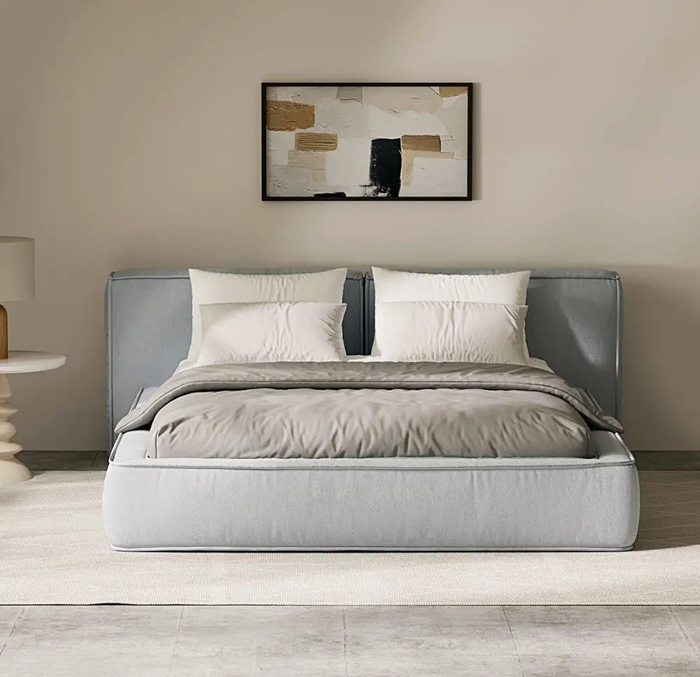 The Queen Morden Fabric Upholstery Bed - MOOAZAA SHOP