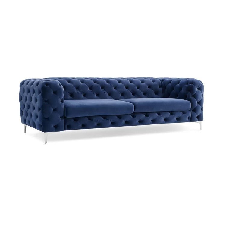 The Rocky Chesterfield in Luxury Navy Blue Velvet - MOOAZAA SHOP