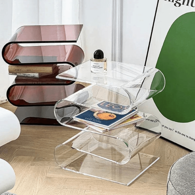 Transparent Acrylic Coffee Table, Living Room Nordic - MOOAZAA SHOP