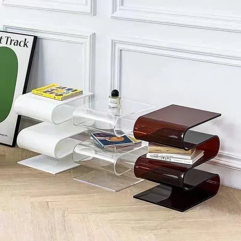Transparent Acrylic Coffee Table, Living Room Nordic - MOOAZAA SHOP