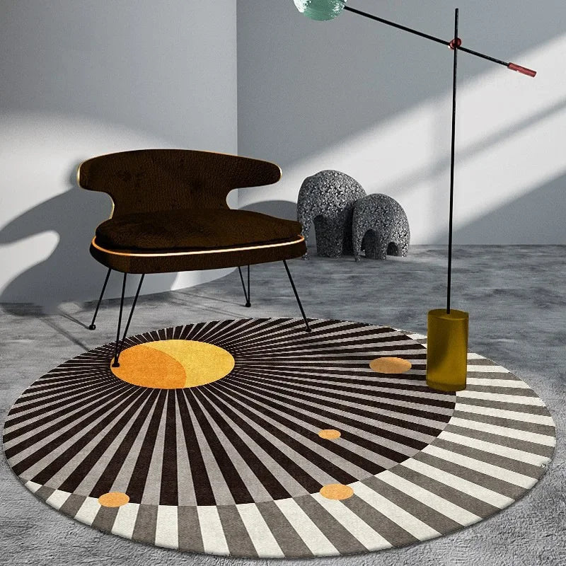 TRICIA Rounded Velvet Rug - MOOAZAA