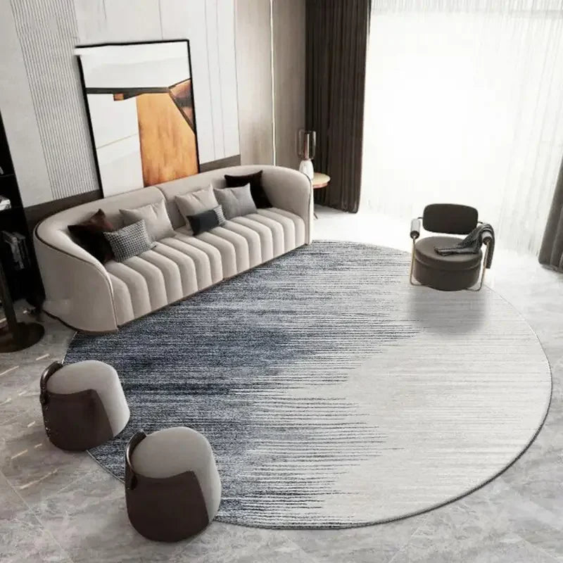 TRICIA Rounded Velvet Rug - MOOAZAA