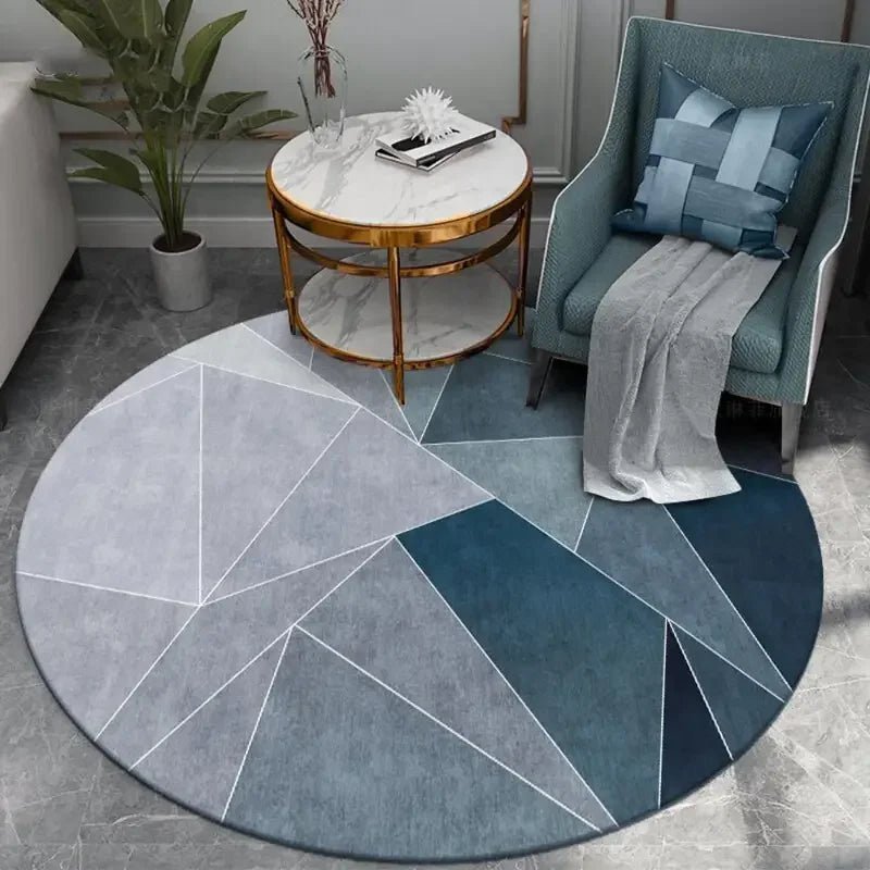 TRICIA Rounded Velvet Rug - MOOAZAA