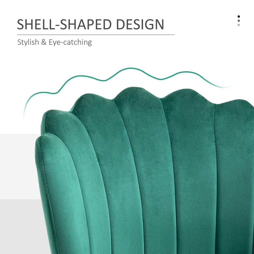 Velvet - Feel Shell Luxe Accent Chair - MOOAZAA