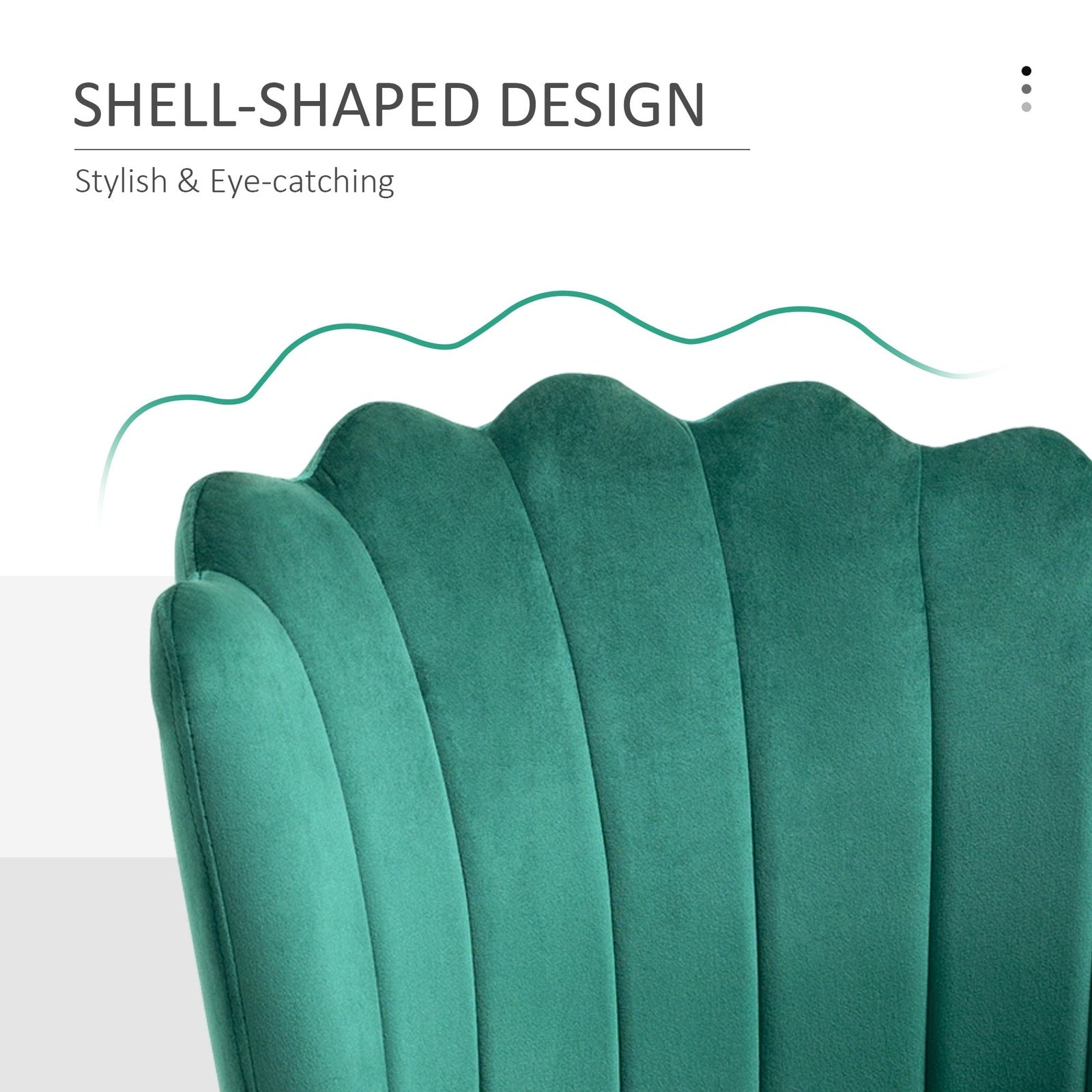 Velvet - Feel Shell Luxe Accent Chair - MOOAZAA