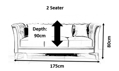 Venice Sofa Sets in Luxury Black Velvet - MOOAZAA SHOP