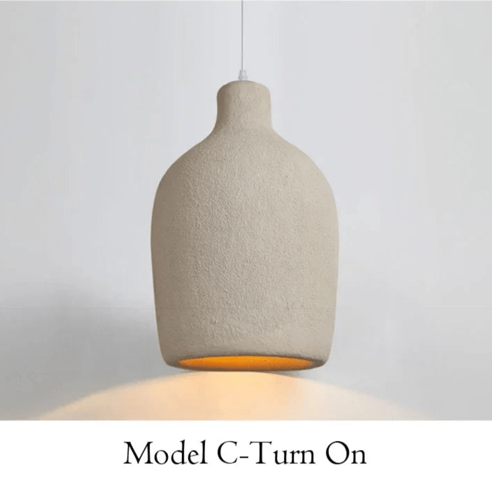 WABI CREAM And WHITE Hanging LED Light - MOOAZAA