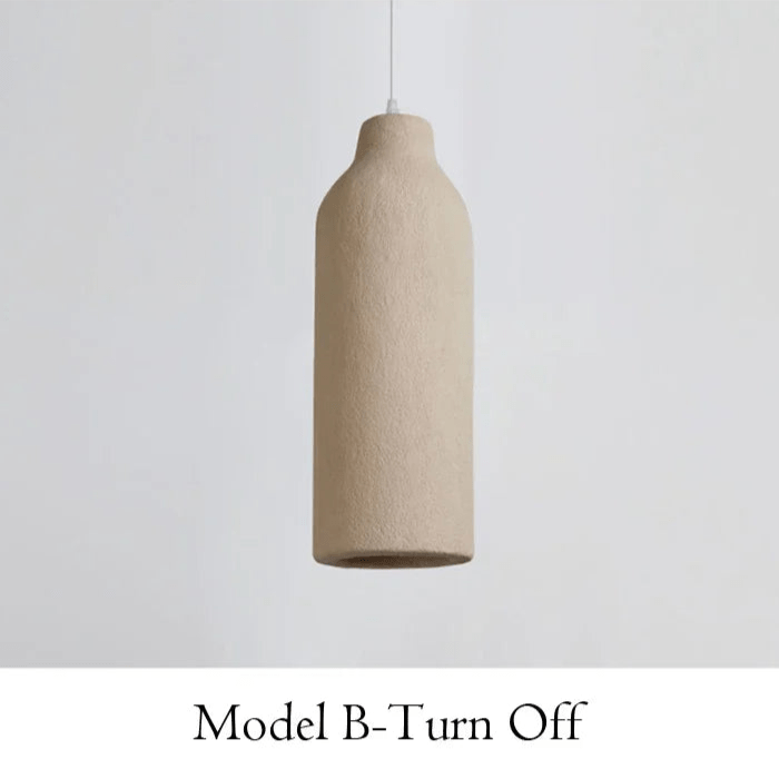 WABI CREAM And WHITE Hanging LED Light - MOOAZAA