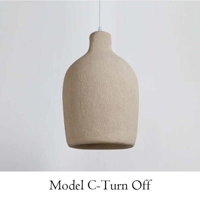 WABI CREAM And WHITE Hanging LED Light - MOOAZAA