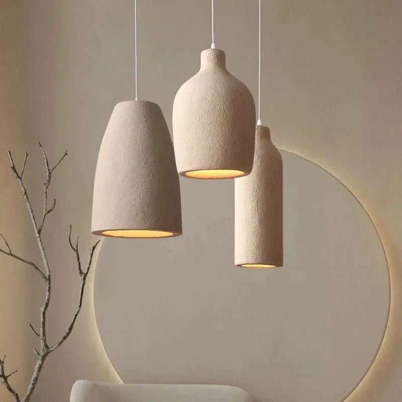 WABI CREAM,WHITE Hanging LED Light - MOOAZAA SHOP
