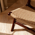 Zara Chocolate Rattan Accent Chair - MOOAZAA