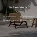 Zara Chocolate Rattan Accent Chair - MOOAZAA