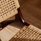 Zara Chocolate Rattan Accent Chair - MOOAZAA